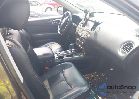 2015 Nissan Pathfinder Platinum from USA, damaged, VIN 5N1AR2MMXFC603494